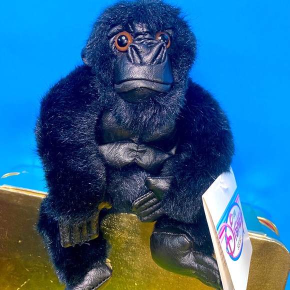 DISNEY STORE NWT VINTAGE 1990s MIGHTY JOE YOUNG BLACK GORILLA BEAN BAG PLUSH - Picture 8 of 13